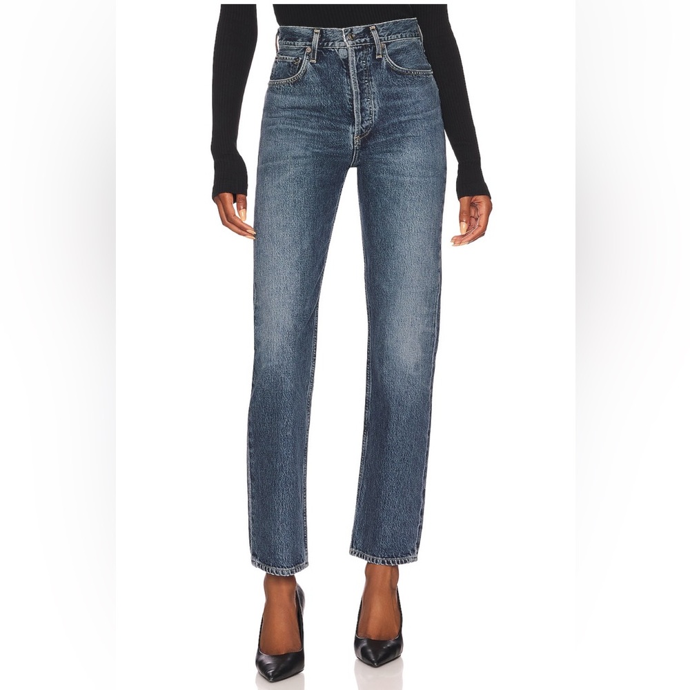 AGOLDE 90's Pinch Waist High-Rise Straight Jeans - Portrait
